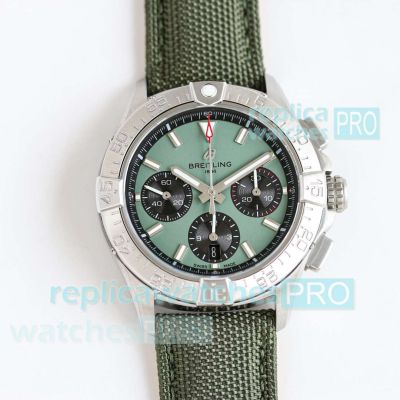 Swiss Copy Breitling Avenger Olive Green 7750 Chronograph Watch 44mm 